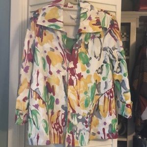 Linen spring jacket vibrant colors